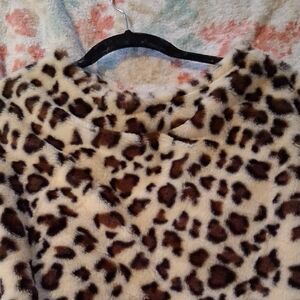Leopard Print Women's Poncho